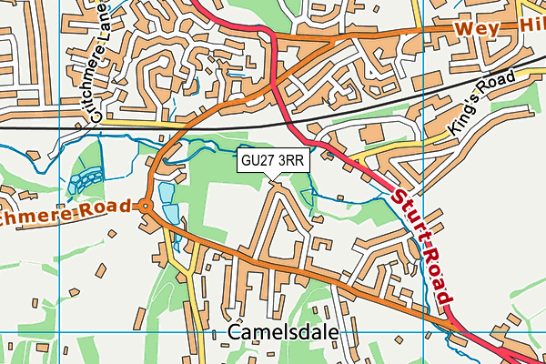 GU27 3RR map - OS VectorMap District (Ordnance Survey)