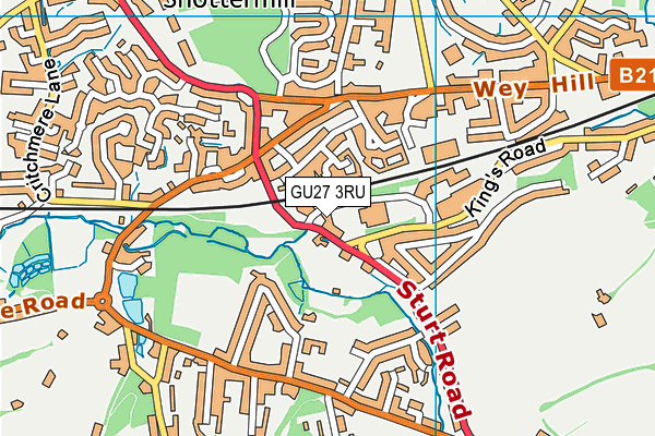 GU27 3RU map - OS VectorMap District (Ordnance Survey)