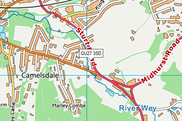 Map of HASLEMERE ACTIVE TRAVEL C.I.C. at district scale