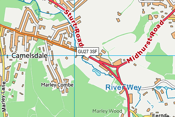 GU27 3SF map - OS VectorMap District (Ordnance Survey)