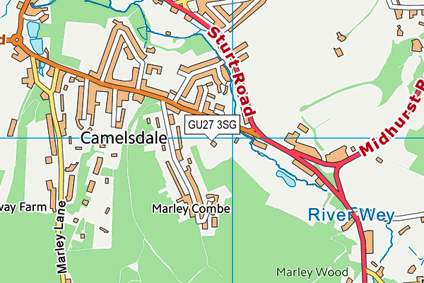 GU27 3SG map - OS VectorMap District (Ordnance Survey)