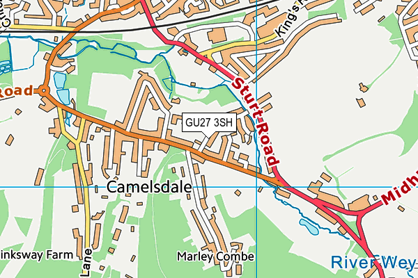 GU27 3SH map - OS VectorMap District (Ordnance Survey)