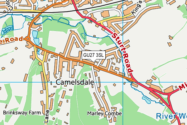 GU27 3SL map - OS VectorMap District (Ordnance Survey)