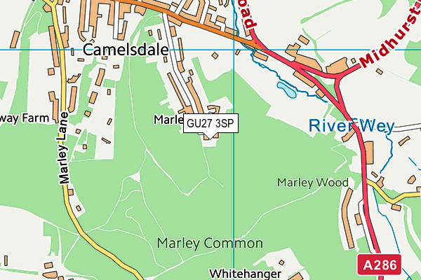 GU27 3SP map - OS VectorMap District (Ordnance Survey)