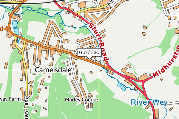 GU27 3SQ map - OS VectorMap District (Ordnance Survey)