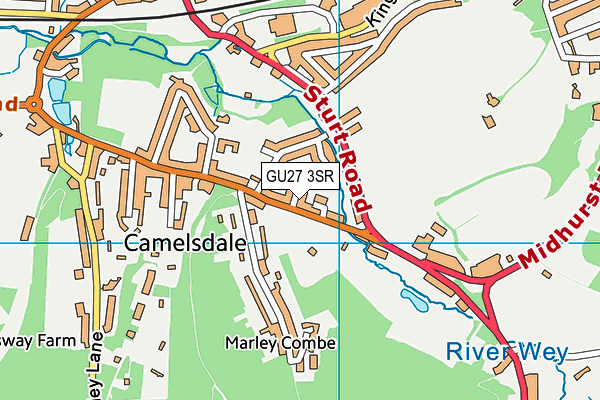 GU27 3SR map - OS VectorMap District (Ordnance Survey)