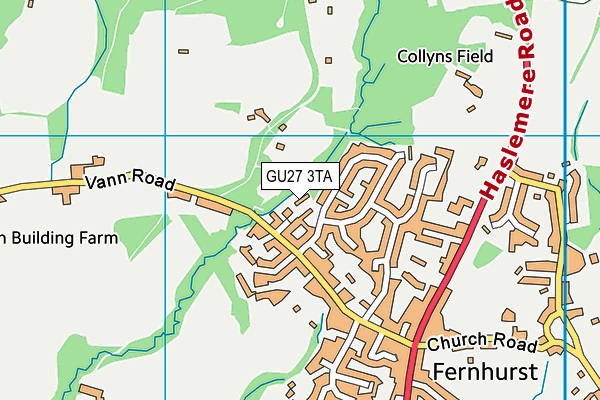 Map of HASLEMERE PLUMBING LIMITED at district scale