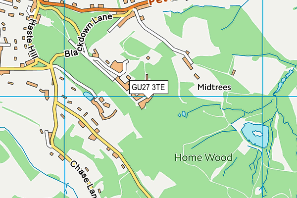 GU27 3TE map - OS VectorMap District (Ordnance Survey)