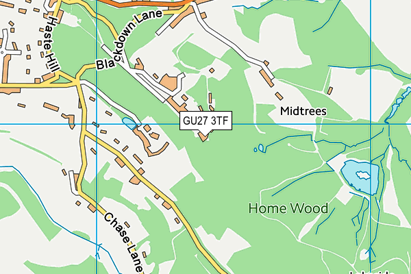 GU27 3TF map - OS VectorMap District (Ordnance Survey)