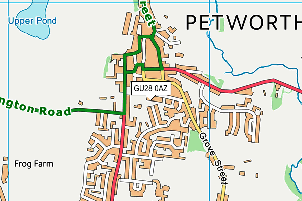 GU28 0AZ map - OS VectorMap District (Ordnance Survey)