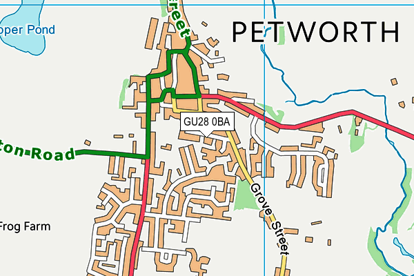 GU28 0BA map - OS VectorMap District (Ordnance Survey)