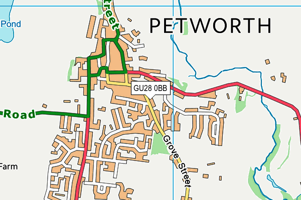 GU28 0BB map - OS VectorMap District (Ordnance Survey)