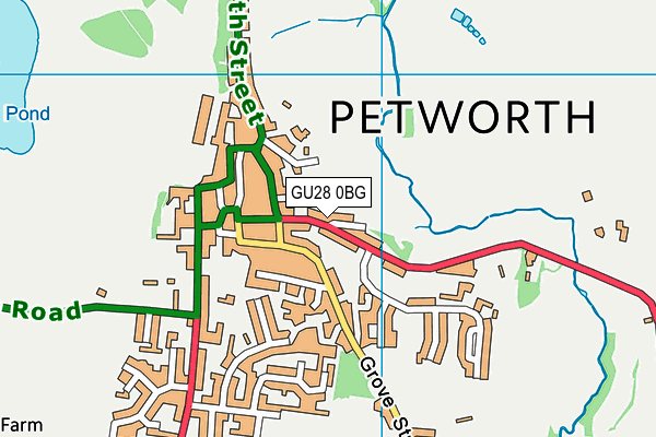 GU28 0BG map - OS VectorMap District (Ordnance Survey)