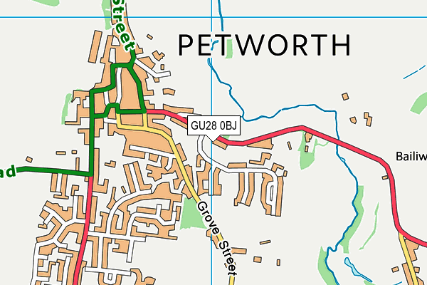 GU28 0BJ map - OS VectorMap District (Ordnance Survey)