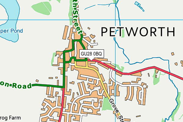 GU28 0BQ map - OS VectorMap District (Ordnance Survey)