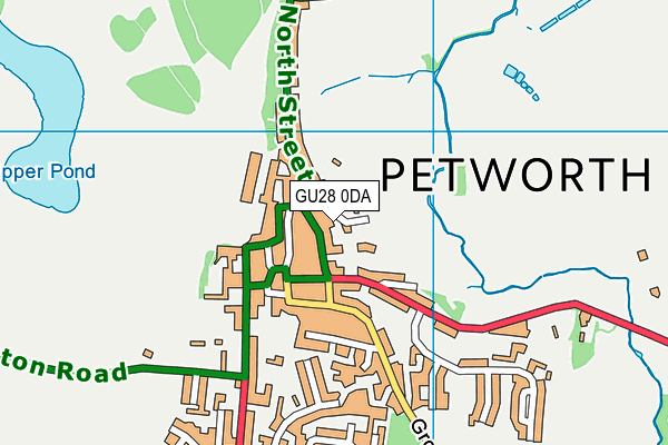 GU28 0DA map - OS VectorMap District (Ordnance Survey)