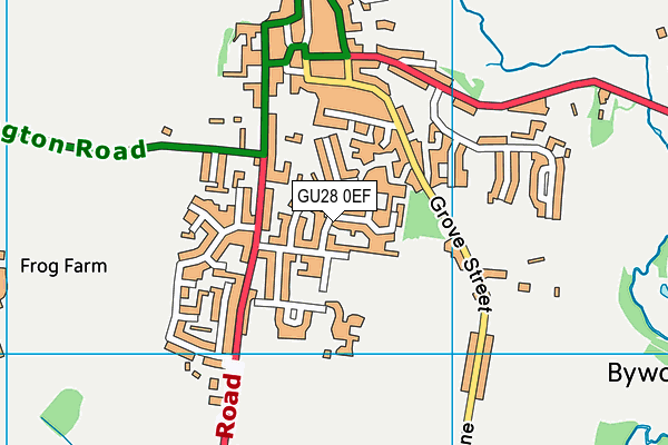 GU28 0EF map - OS VectorMap District (Ordnance Survey)