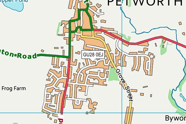 GU28 0EJ map - OS VectorMap District (Ordnance Survey)