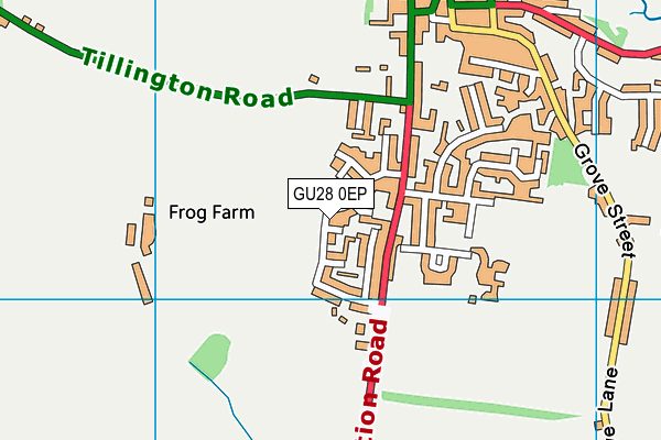 GU28 0EP map - OS VectorMap District (Ordnance Survey)