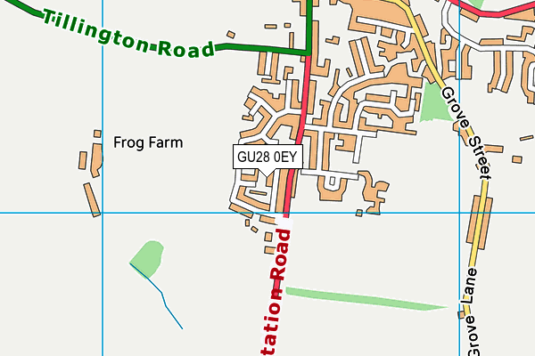 GU28 0EY map - OS VectorMap District (Ordnance Survey)