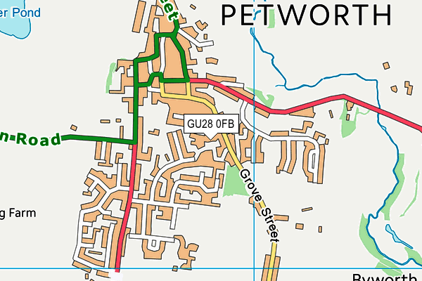 GU28 0FB map - OS VectorMap District (Ordnance Survey)