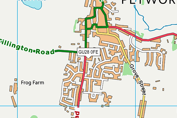 GU28 0FE map - OS VectorMap District (Ordnance Survey)