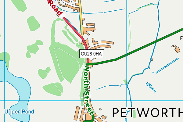 GU28 0HA map - OS VectorMap District (Ordnance Survey)