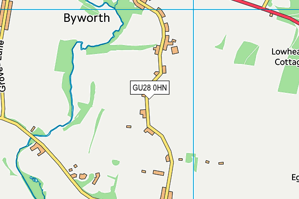 GU28 0HN map - OS VectorMap District (Ordnance Survey)