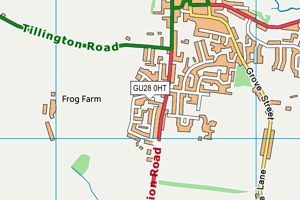 GU28 0HT map - OS VectorMap District (Ordnance Survey)