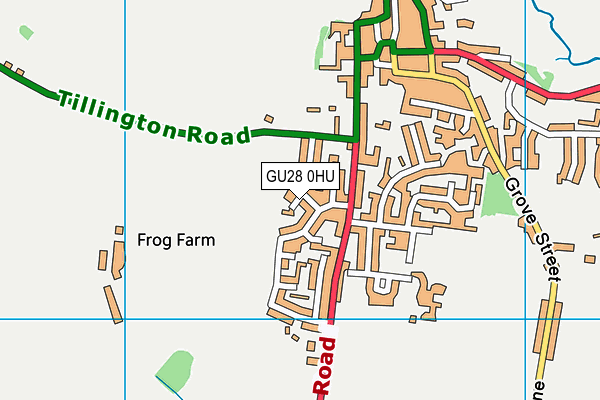 GU28 0HU map - OS VectorMap District (Ordnance Survey)