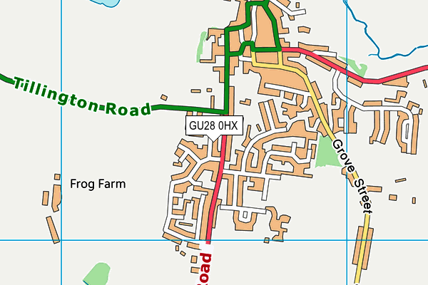 GU28 0HX map - OS VectorMap District (Ordnance Survey)