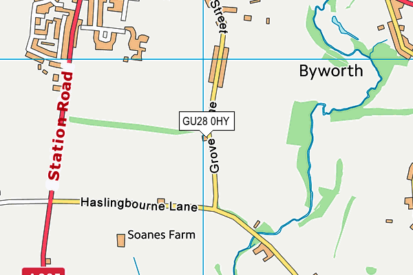 GU28 0HY map - OS VectorMap District (Ordnance Survey)