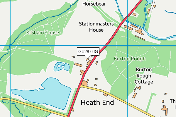 GU28 0JG map - OS VectorMap District (Ordnance Survey)