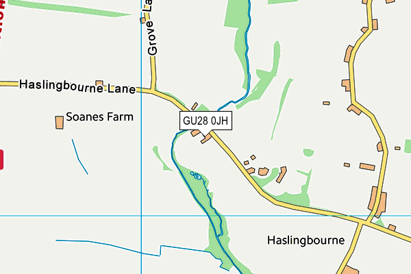 GU28 0JH map - OS VectorMap District (Ordnance Survey)