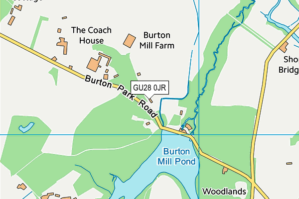 GU28 0JR map - OS VectorMap District (Ordnance Survey)