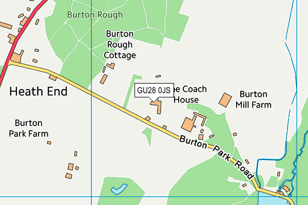 GU28 0JS map - OS VectorMap District (Ordnance Survey)