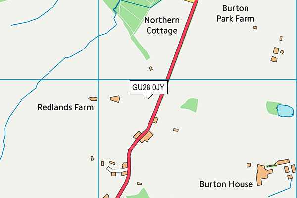 GU28 0JY map - OS VectorMap District (Ordnance Survey)