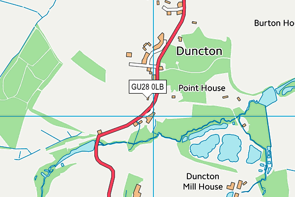 Duncton CofE Junior School map (GU28 0LB) - OS VectorMap District (Ordnance Survey)