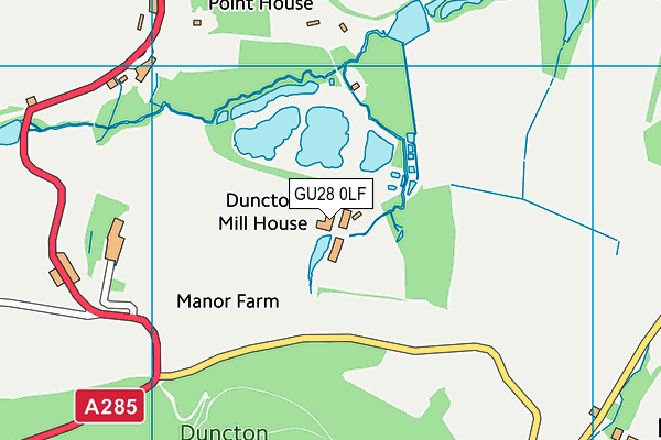 GU28 0LF map - OS VectorMap District (Ordnance Survey)