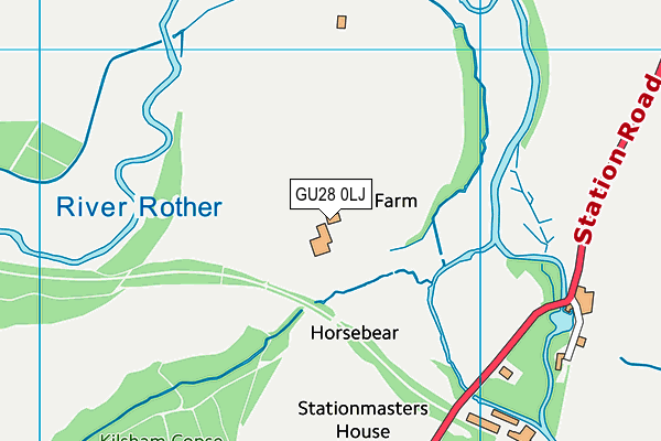 GU28 0LJ map - OS VectorMap District (Ordnance Survey)