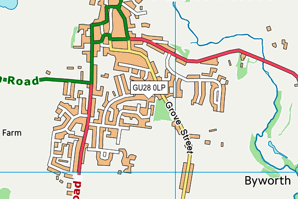 GU28 0LP map - OS VectorMap District (Ordnance Survey)