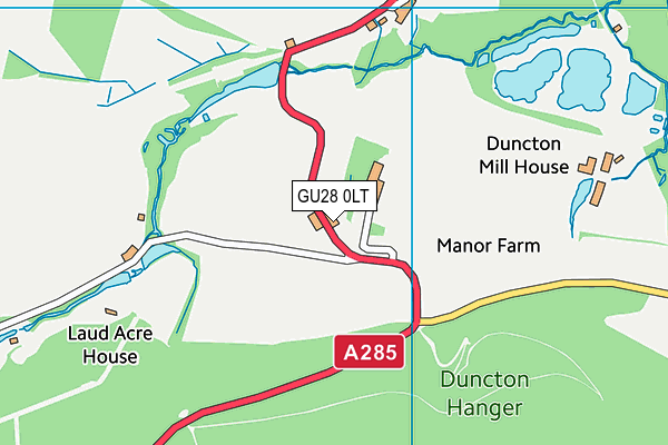 GU28 0LT map - OS VectorMap District (Ordnance Survey)