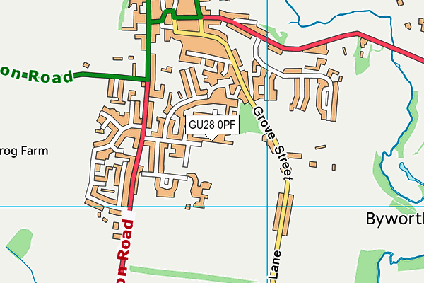 GU28 0PF map - OS VectorMap District (Ordnance Survey)