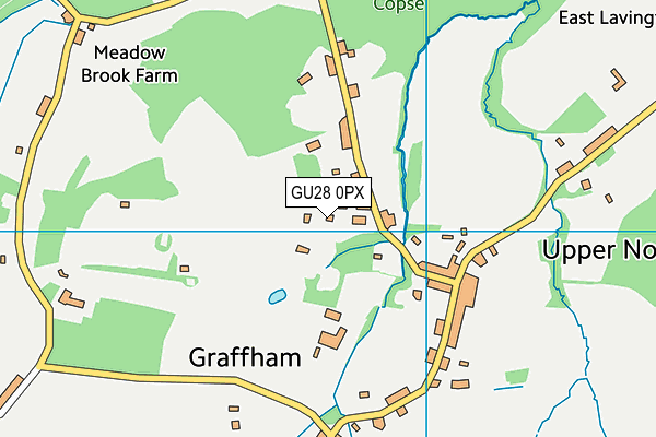 GU28 0PX map - OS VectorMap District (Ordnance Survey)