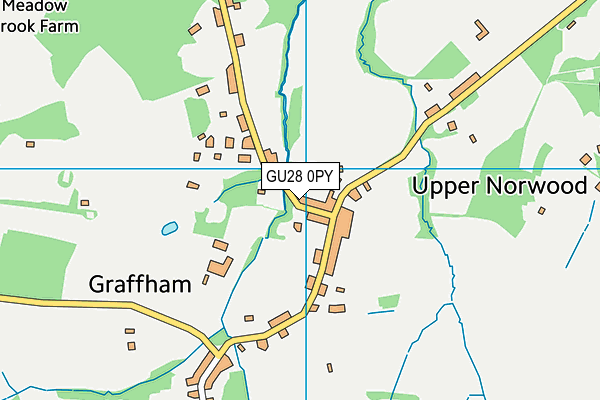 GU28 0PY map - OS VectorMap District (Ordnance Survey)