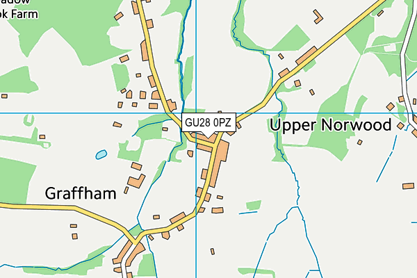 GU28 0PZ map - OS VectorMap District (Ordnance Survey)