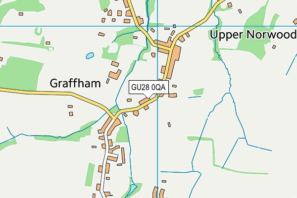Graffham Recreation Ground map (GU28 0QA) - OS VectorMap District (Ordnance Survey)