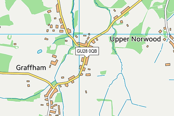 GU28 0QB map - OS VectorMap District (Ordnance Survey)