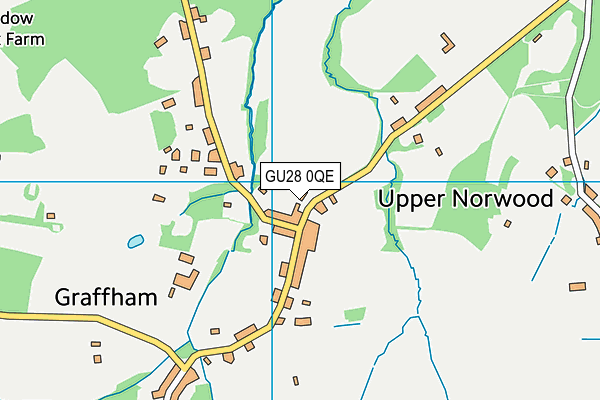 GU28 0QE map - OS VectorMap District (Ordnance Survey)