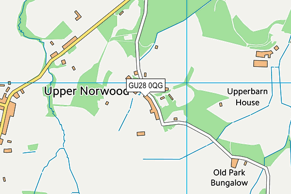 GU28 0QG map - OS VectorMap District (Ordnance Survey)